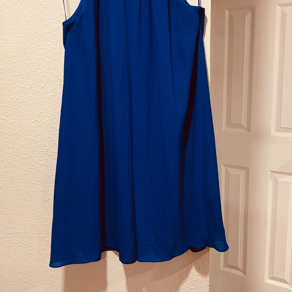 Badgley Mischka Elegant Blue Dress